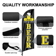 8ft Craft Beer Feather Flag Pole Kit