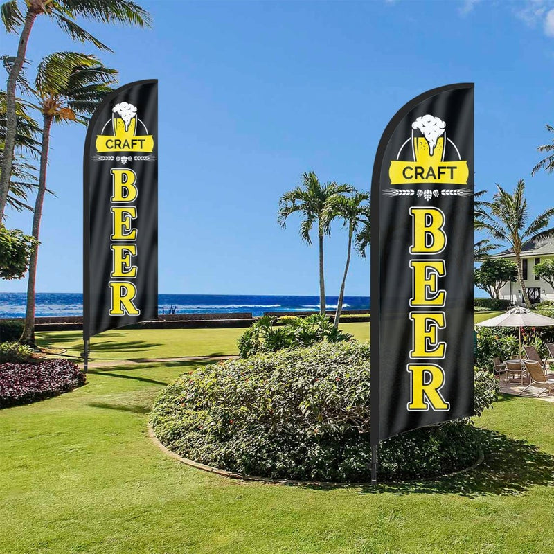 8ft Craft Beer Feather Flag Pole Kit