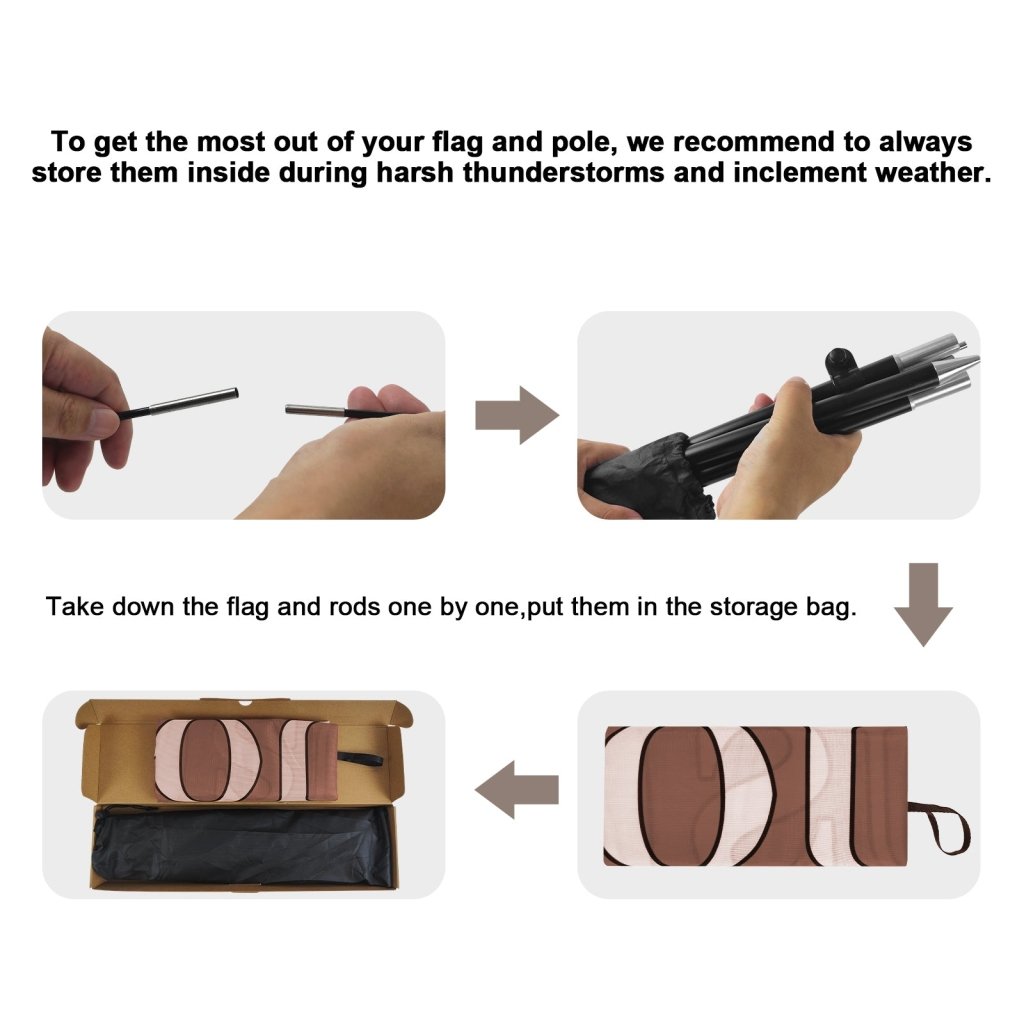 8ft Crafts Feather Flag Pole Kit