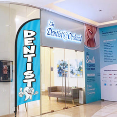 8ft Dentist Feather Flag Pole Kit