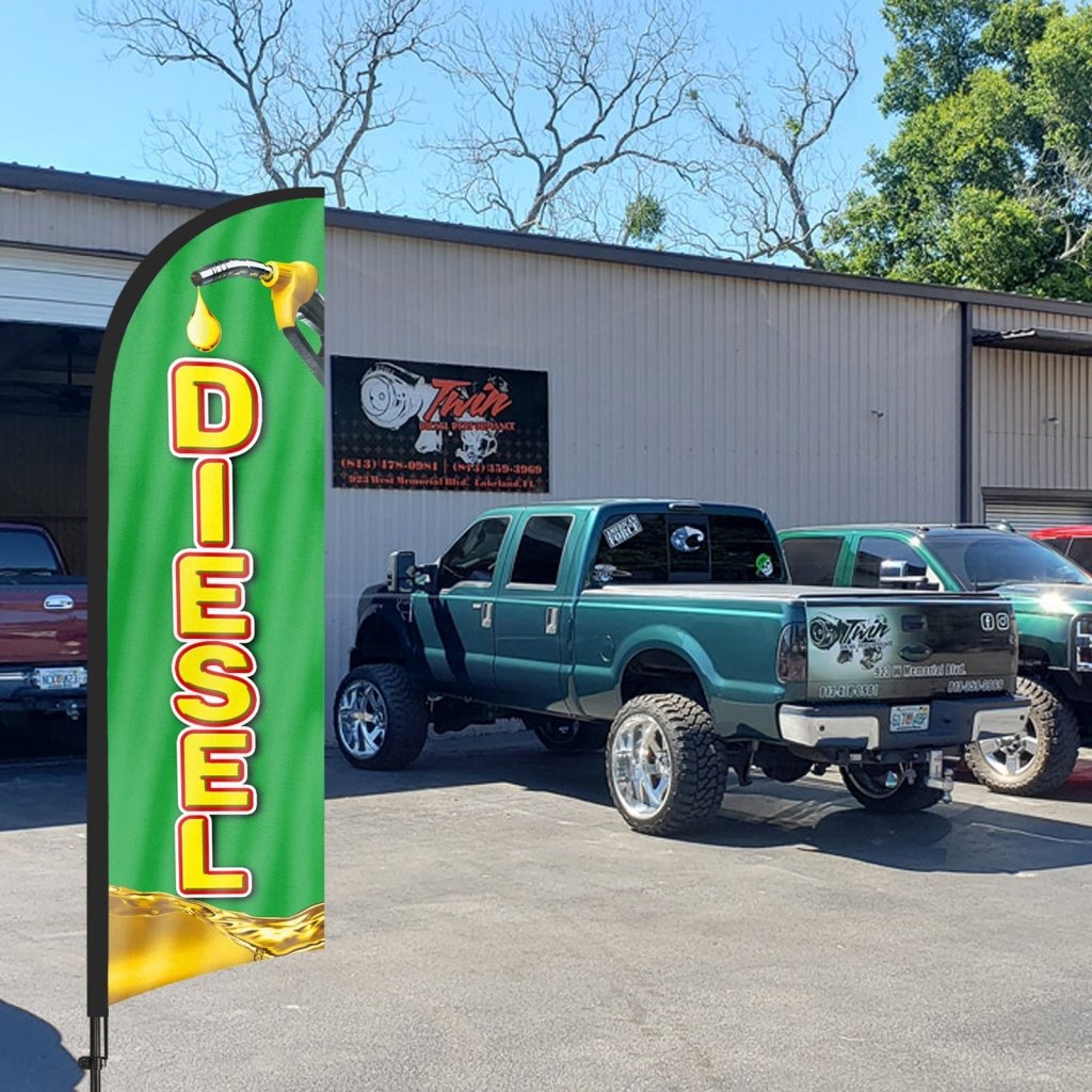 8ft Diesel 01 Feather Flag Pole Kit