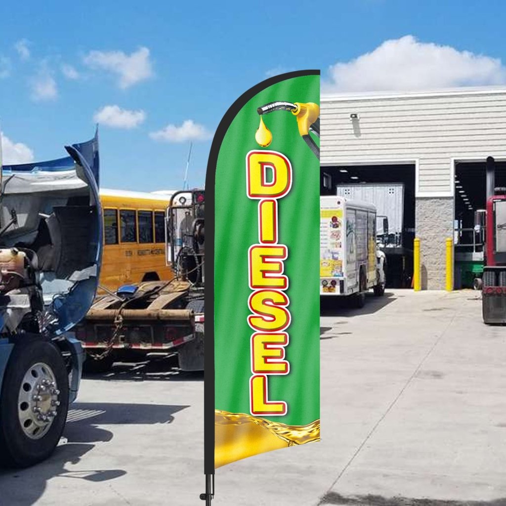 8ft Diesel 01 Feather Flag Pole Kit