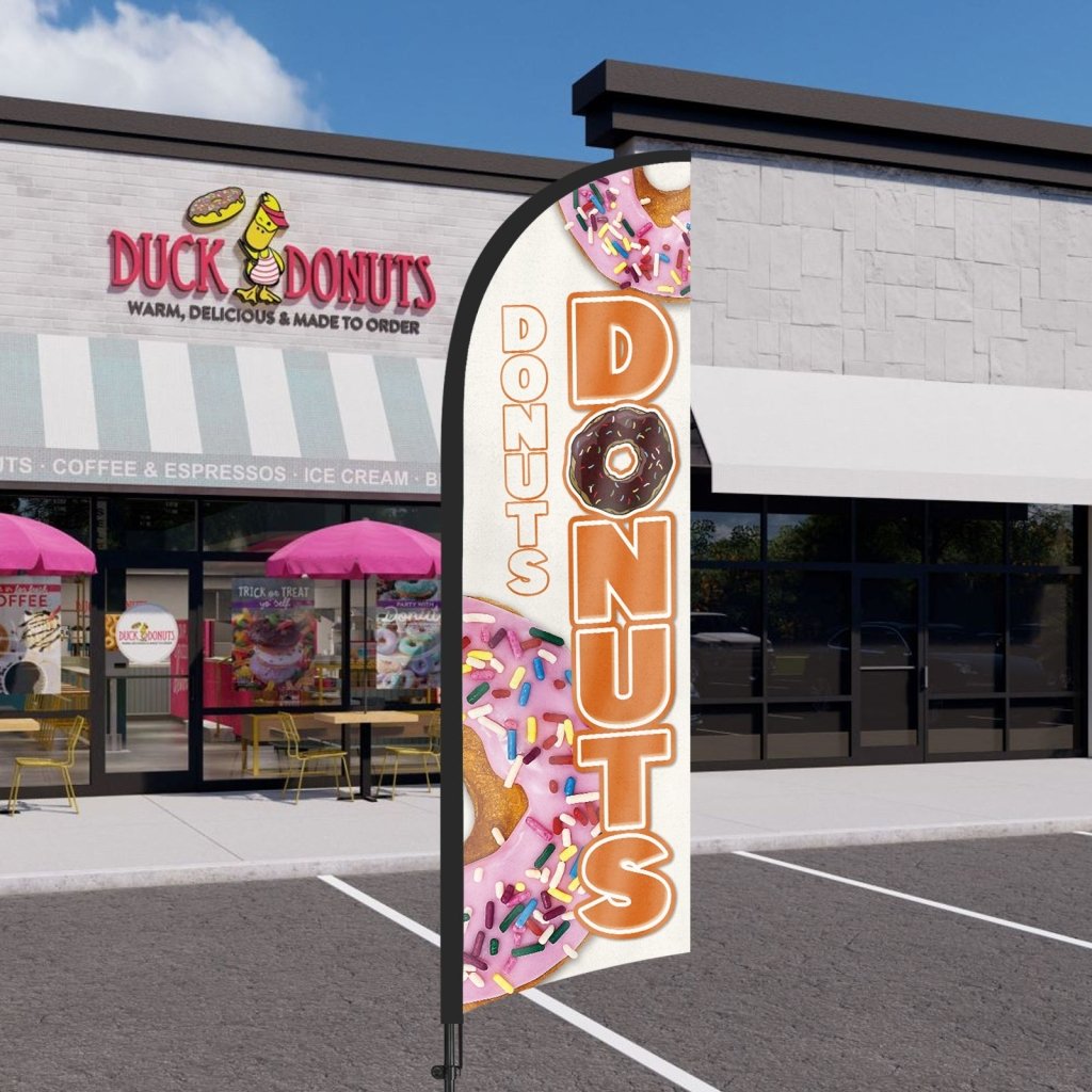 8Ft Donuts 01 Feather Flag Pole Kit