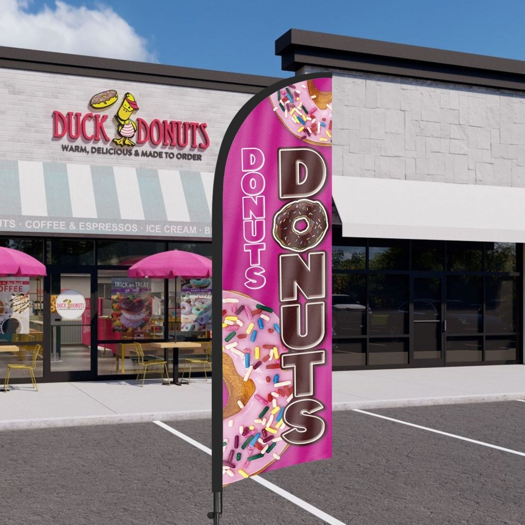 8Ft Donuts 02 Feather Flag Pole Kit