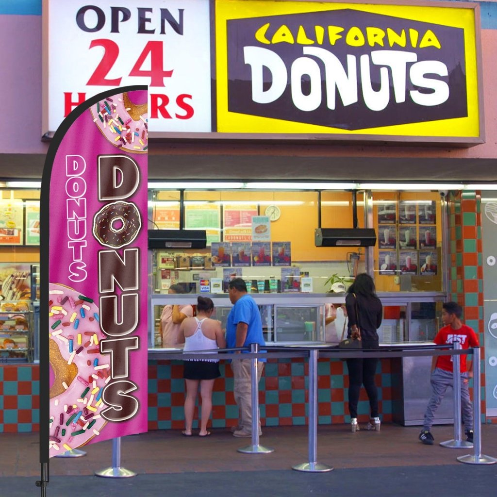 8Ft Donuts 02 Feather Flag Pole Kit