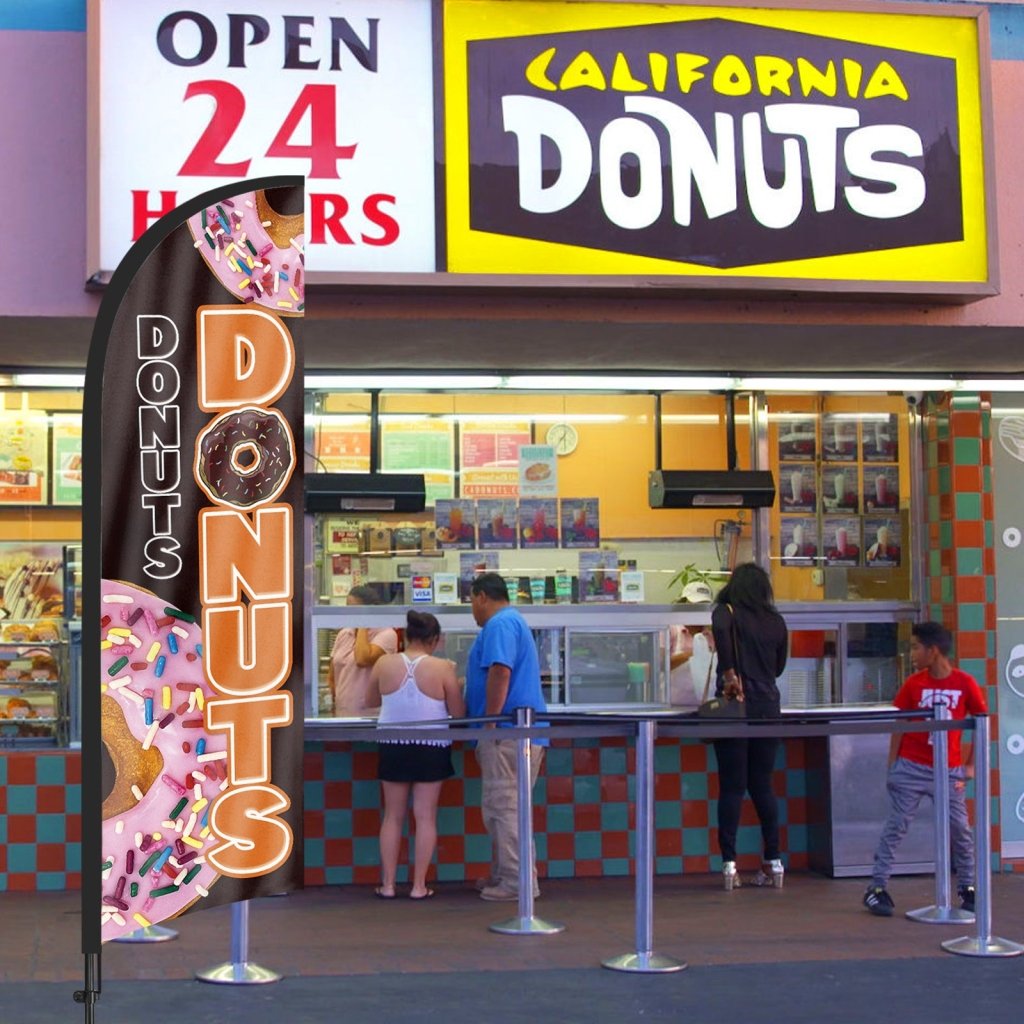 8Ft Donuts 03 Feather Flag Pole Kit