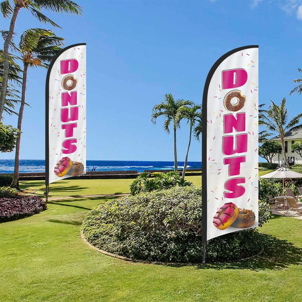 8Ft Donuts Feather Flag Pole Kit