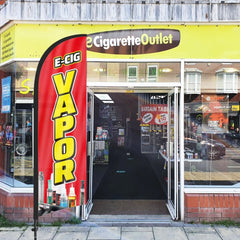 8ft E - cig Vapor Feather Flag With Pole kit