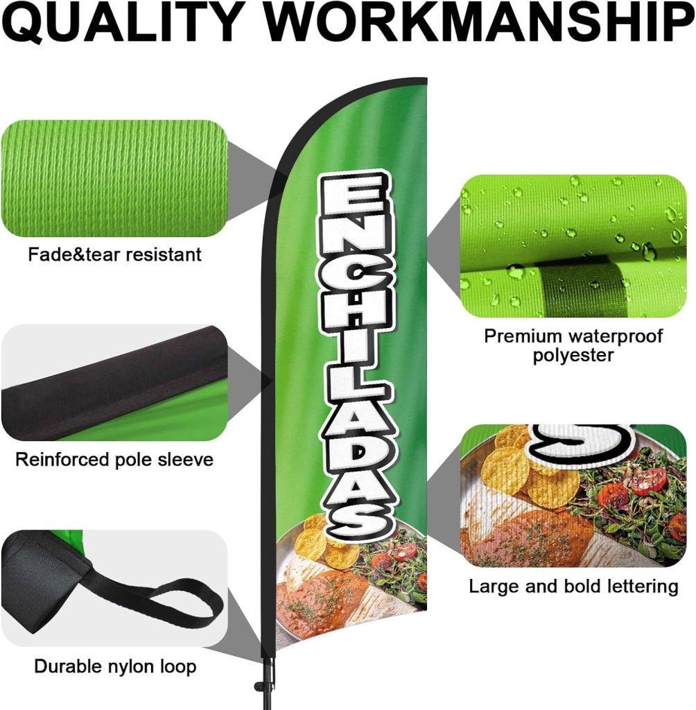 8ft Enchiladas Feather Flag Pole Kit