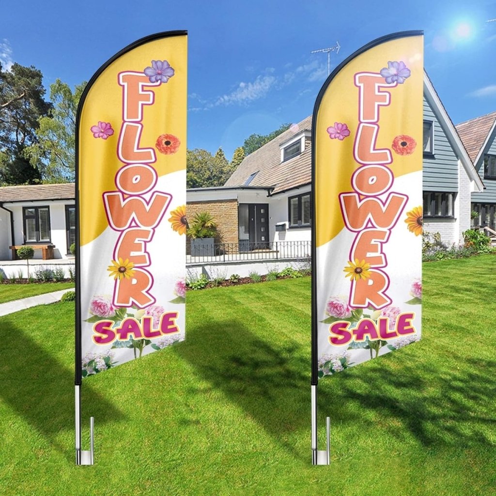 8Ft Flower Sale Advertising Feather Flag（Flagpole Not Included） - FSFlag