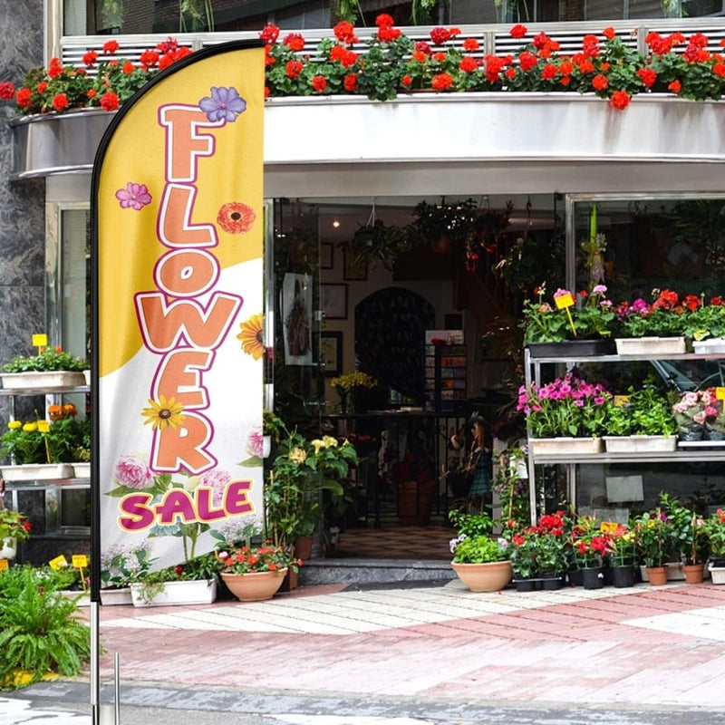 8Ft Flower Sale Advertising Feather Flag（Flagpole Not Included） - FSFlag