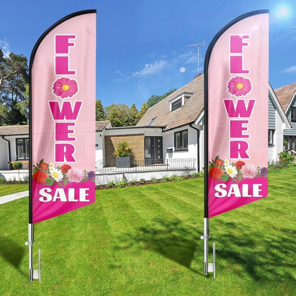8FT Flower Sale Feather Flag Banner（Flagpole Not Included） - FSFlag