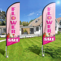 8FT Flower Sale Feather Flag Banner（Flagpole Not Included） - FSFlag