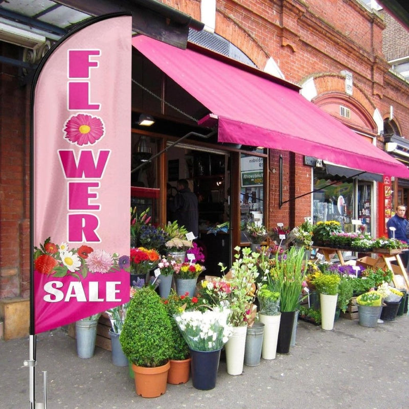 8FT Flower Sale Feather Flag Banner（Flagpole Not Included） - FSFlag