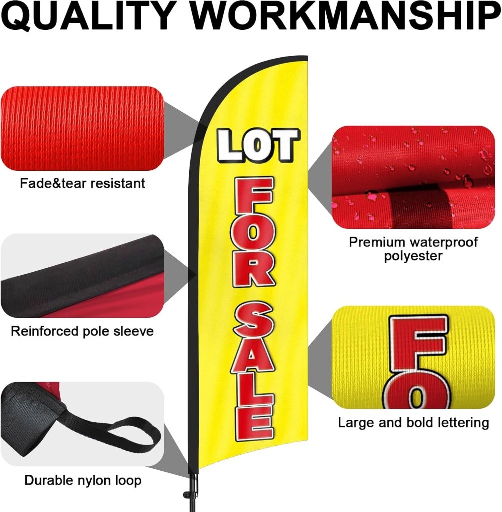 8FT For Lease Feather Flag Pole Kit