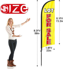 8FT For Lease Feather Flag Pole Kit