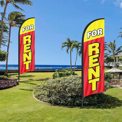 8ft For Rent Feather Flag Pole Kit