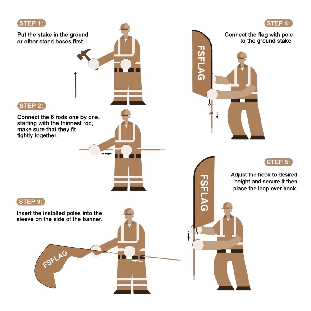 8Ft Fresh Boba Feather Flag with Pole & Stake