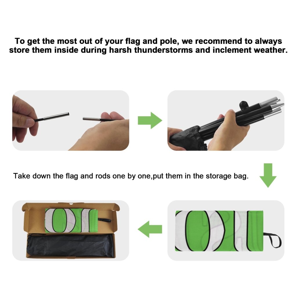 8ft Fresh Produce Feather Flag with Pole and Stake