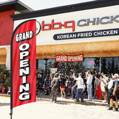 8FT Grand Opening Advertising Banner Signs for Business 2Pack