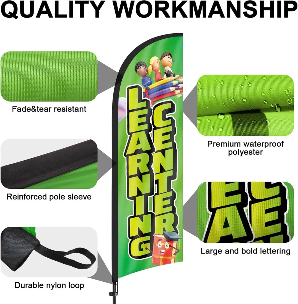 8ft Learning Center Feather Flag Pole Kit