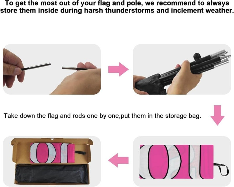 8Ft Manicure Pedicure Feather Flag Set for Manicure Pedicure Business - FSFlag