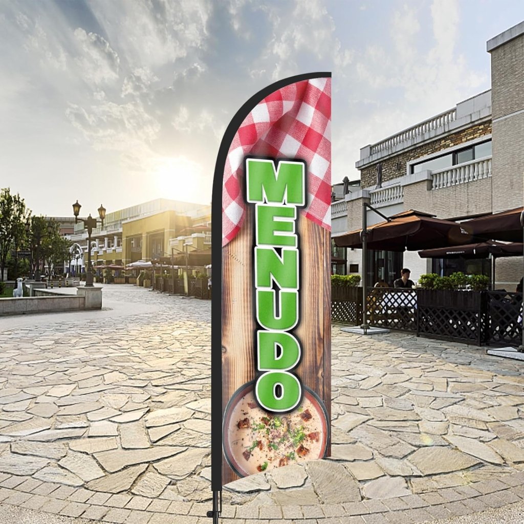 8Ft Menudo Feather Flag Pole Kit