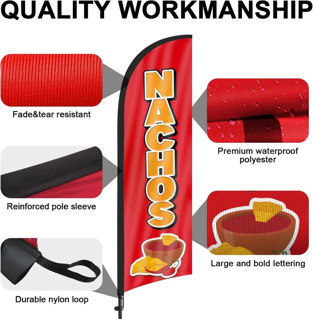 8Ft Nachos Feather Flag Pole Kit
