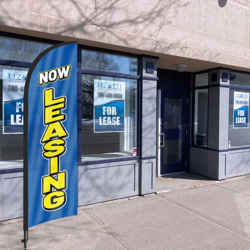 8ft Now Hiring Feather Flag Pole Kit