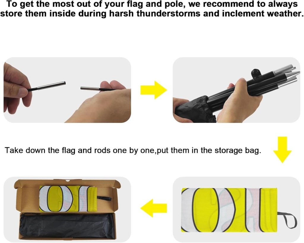 8FT Now Open Advertising Feather Banner Sign for Business 2Pack(Yellow)