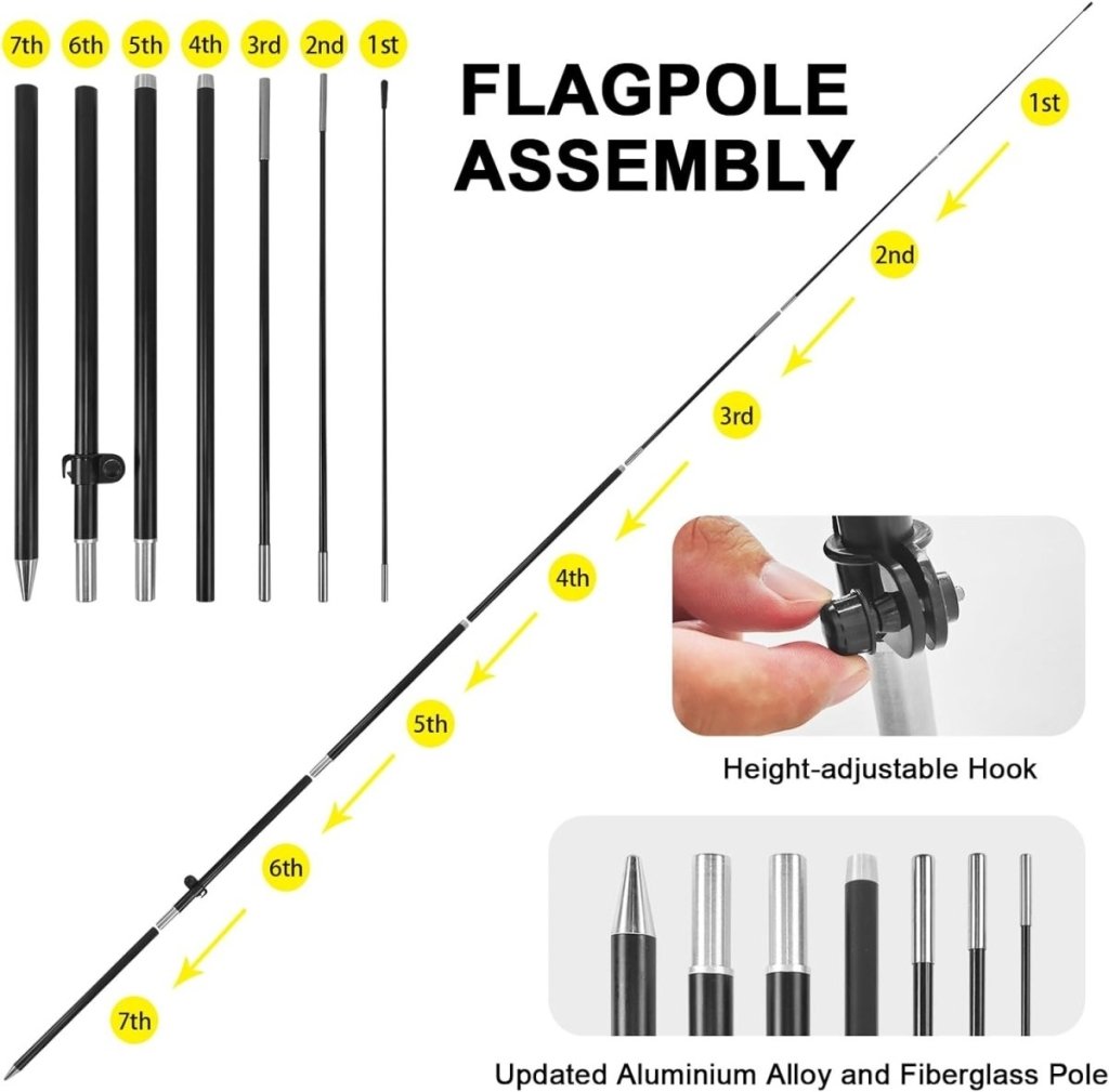 8Ft Open Feather Flag for Business with Pole and Ground Stake - FSFlag
