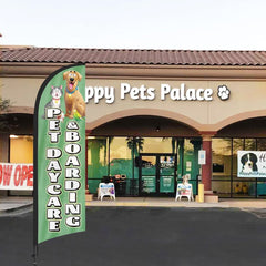 8ft Pet Daycare Boarding Feather Flag Pole Kit