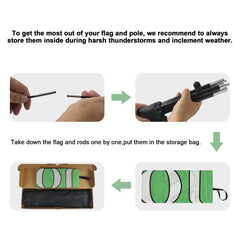 8ft Pet Daycare Boarding Feather Flag Pole Kit