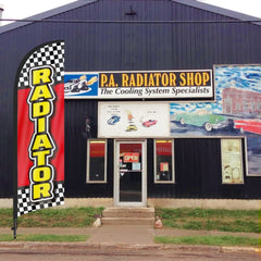 8ft Radiator Feather Flag with Pole & Stake