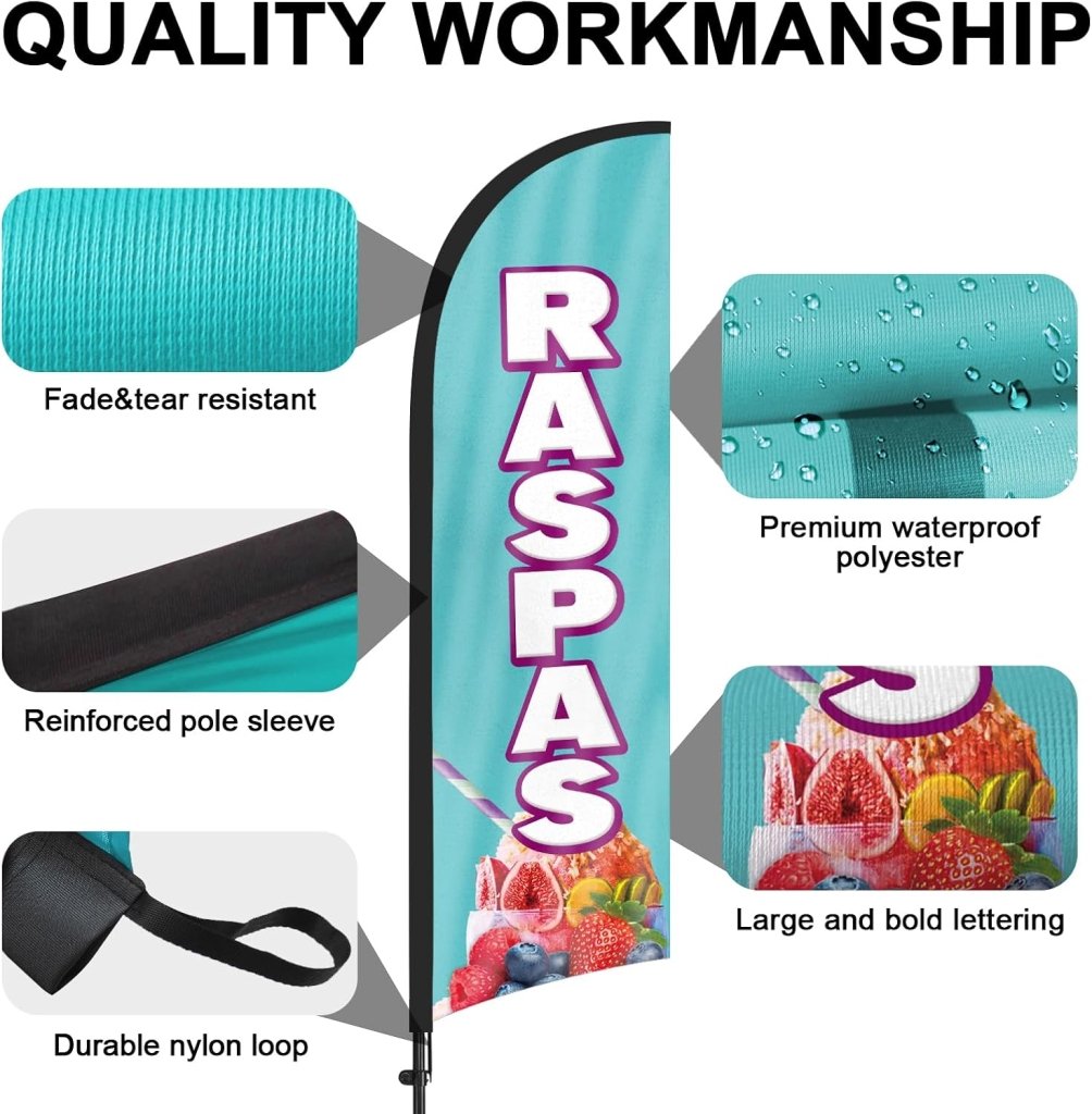 8ft Raspas Feather Flag Pole Kit