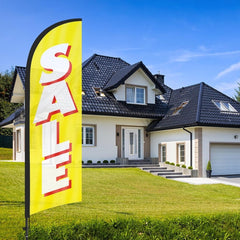 8Ft Sale Swooper Feather Flag for Sale Business 2Pack(Yellow)