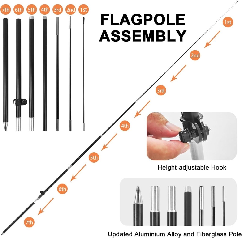 8ft Semitrucks Feather Flag Pole Kit