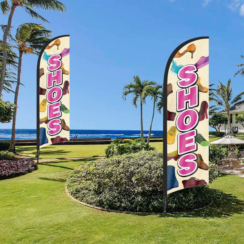 8ft Shoes Feather Flag Pole Kit