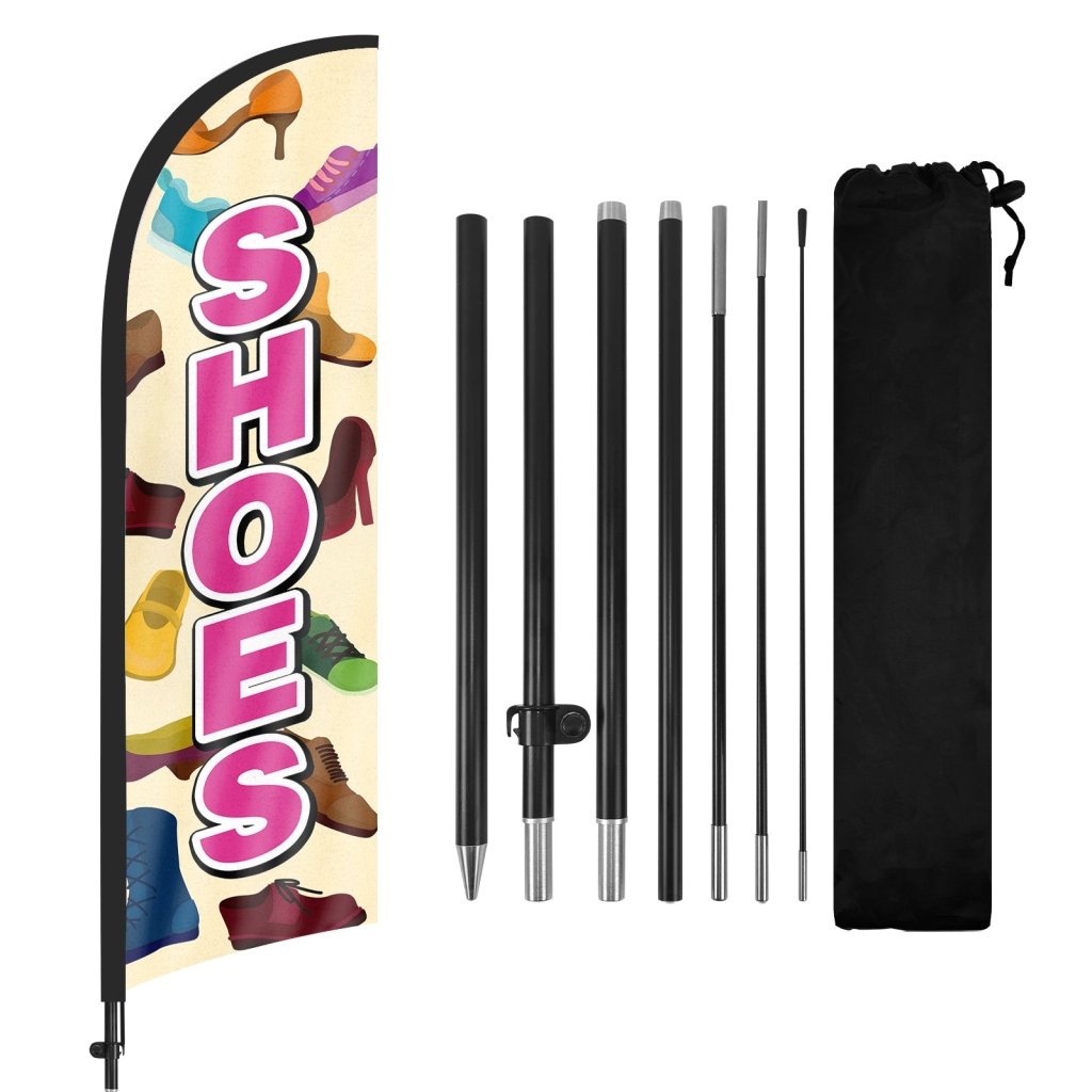 8ft Shoes Feather Flag Pole Kit