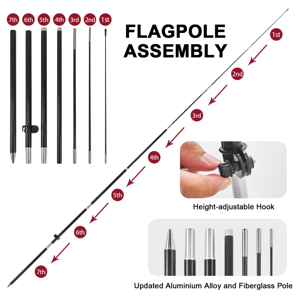 8Ft Sushi 02 Feather Flags with Pole and Ground Stake