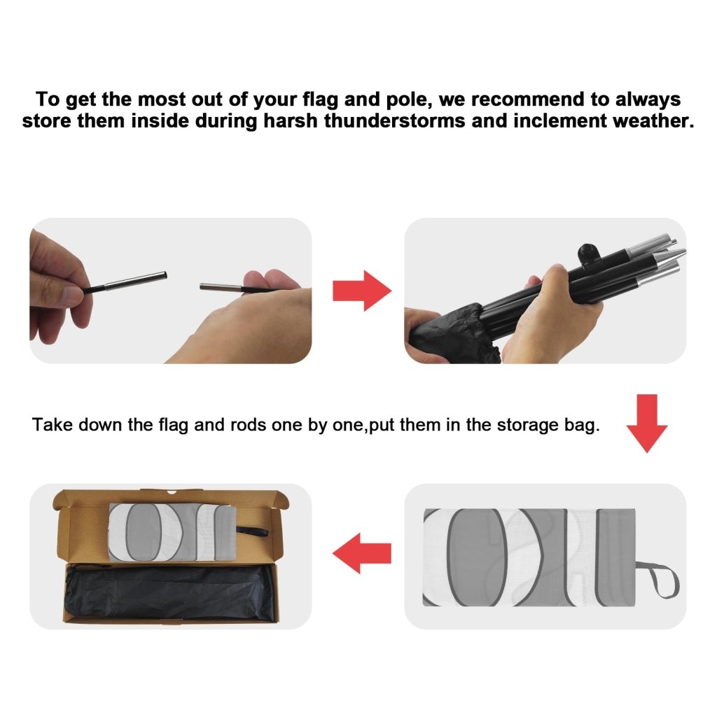 8Ft Sushi Feather Flags with Pole and Ground Stake