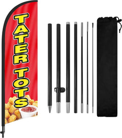 8Ft Tater Tottos Feather Flag Pole Kit