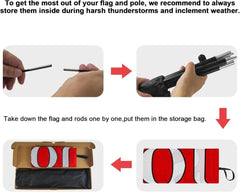 8Ft Tater Tottos Feather Flag Pole Kit