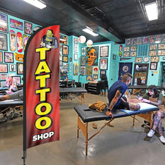 8ft Tattoo Feather Flag Pole Kit