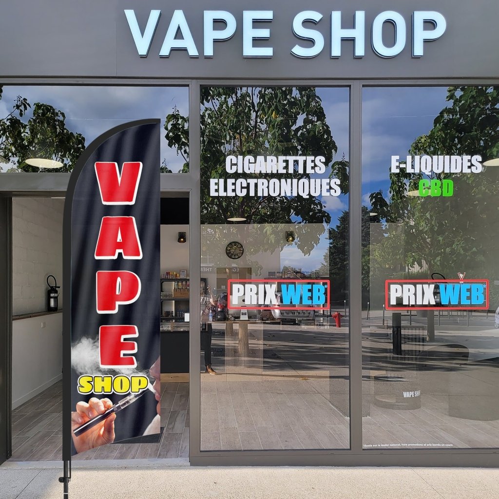 8ft Vape Shop Feather Flag Pole Kit