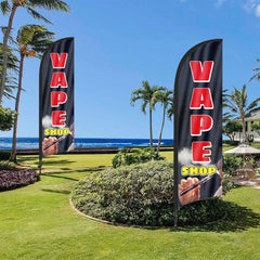 8ft Vape Shop Feather Flag Pole Kit