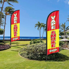 8ft Vape Smoke Shop Feather Flag Pole Kit