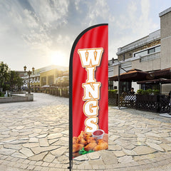 8Ft Wings Feather Flag Pole Kit