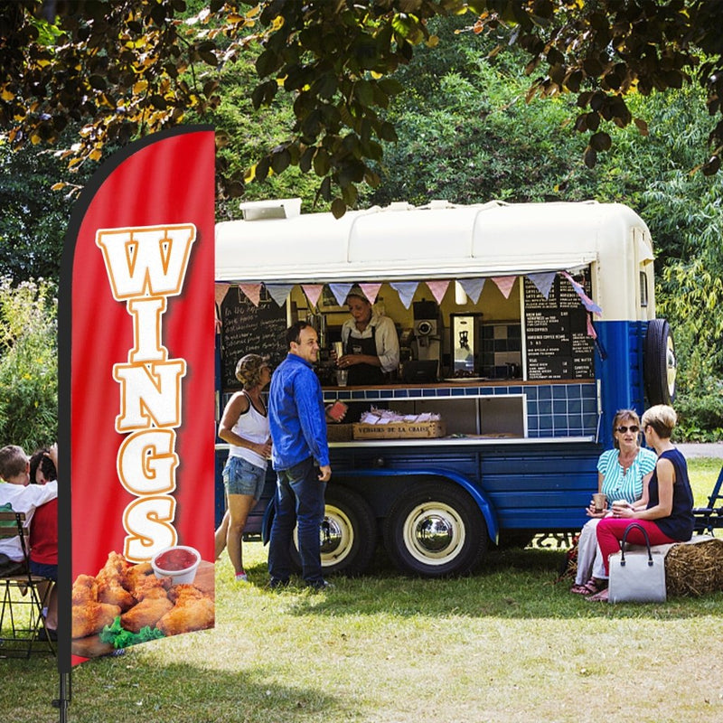 8Ft Wings Feather Flag Pole Kit