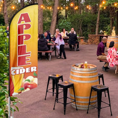 Apple Cider Sign - 8ft Apple Cider Feather Flag（Flagpole Not Included） - FSFlag
